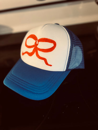 Blue and Red Trucker Hat